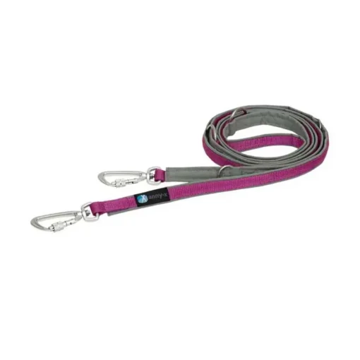 AnnyX Leine Safety grau pink voll gepolstert