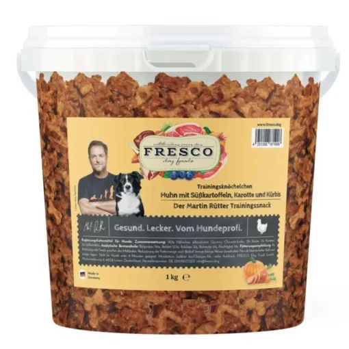 FRESCO Martin Ruetter Trainingsknoechelchen Huhn mit Suesskartoffeln Karotte und Kuerbis 1kg