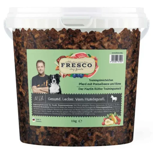 FRESCO-Martin-Rütter-Trainingsknöchelchen-Pferd-mit-Preiselbeeren-und-Birne-1kg