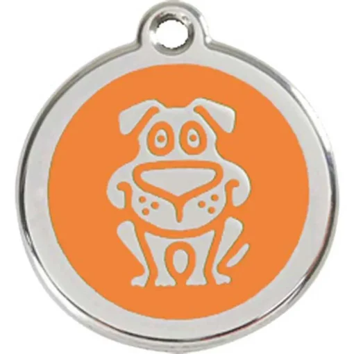 Hundemarke Hund orange