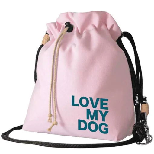 Inkepunkt Gassitasche LoveMyDog rosa tuerkis