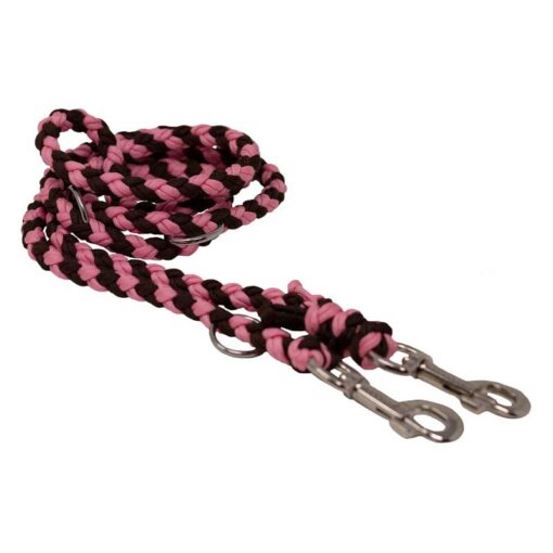 Paracord Leine 2m braun/rosa