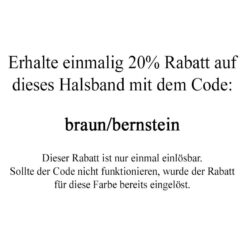 Rabatt Lederhalsband braun bernstein