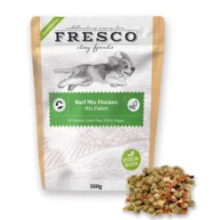 Packung FRESCO Barf Mix Flocken für Hunde - 500g getreidefrei, vegetarische Mischung aus Gemüseflocken als Ergänzung zur Rohfütterung