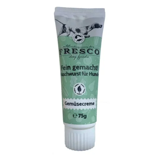 Tube FRESCO Gemüsecreme für Hunde - vegane Belohnungspaste mit Gemüse, 75g, ideal für Training oder unterwegs