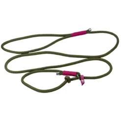 Retrieverleine oliv/pink