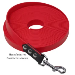 Biothane Schleppleine rot/schwarz