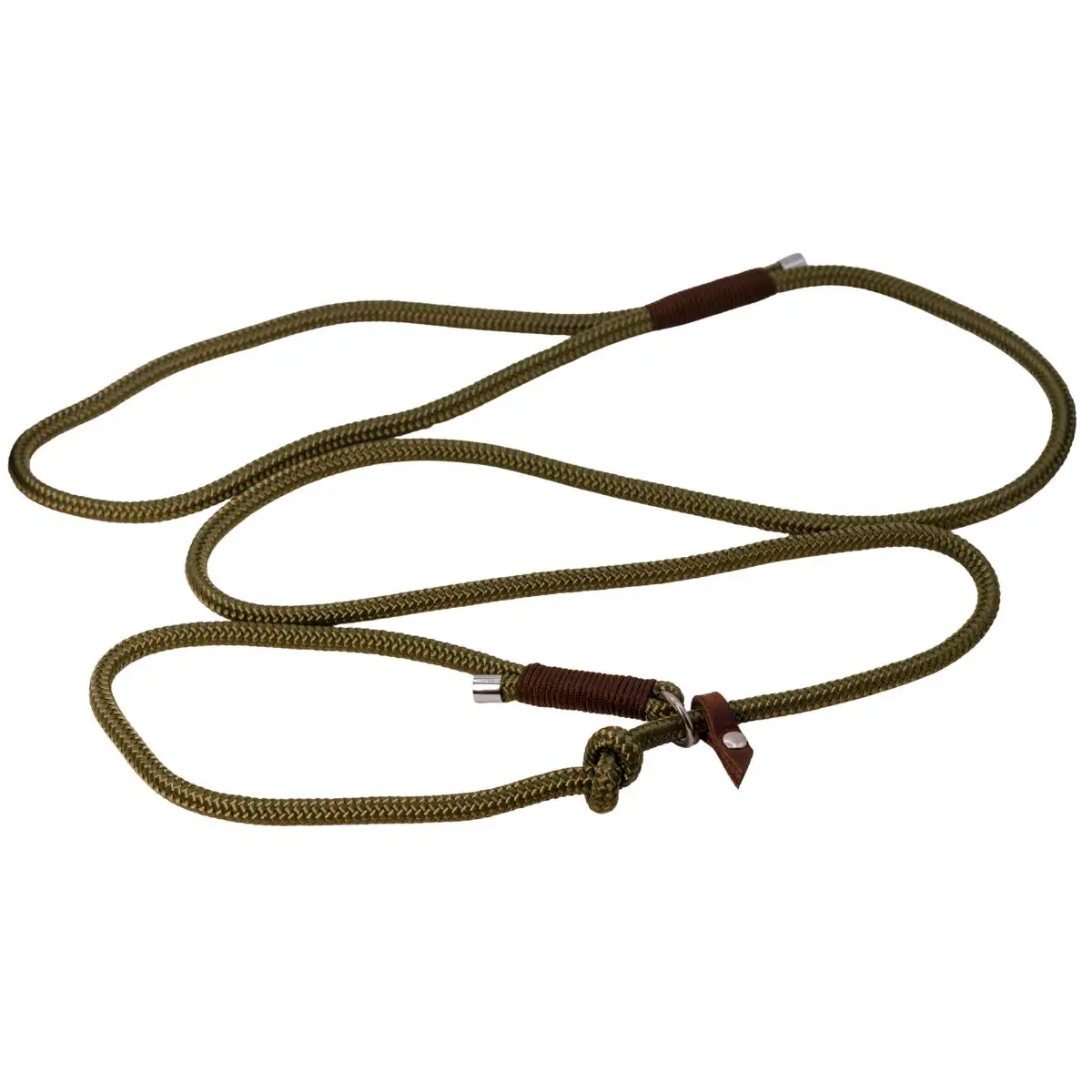 Retrieverleine oliv/braun