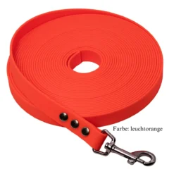 Biothane Schleppleine leuchtorange