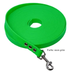 Biothane Schleppleine neon grün